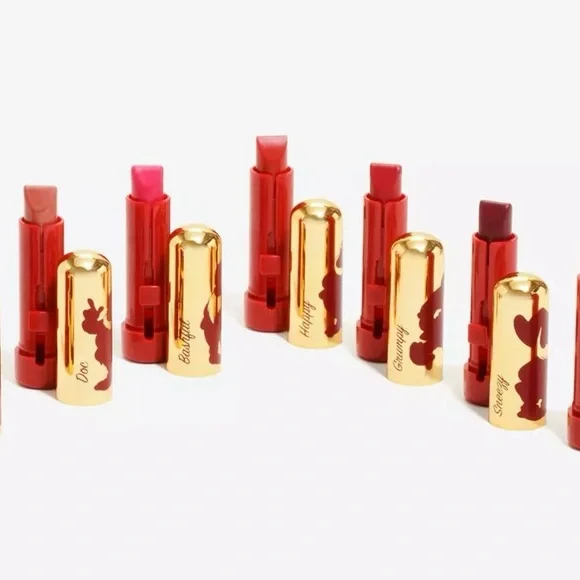 Disney Snow White 1937 Collection Mini Lipstick Set by Besame RARE NEW/SEALED - Picture 3 of 9